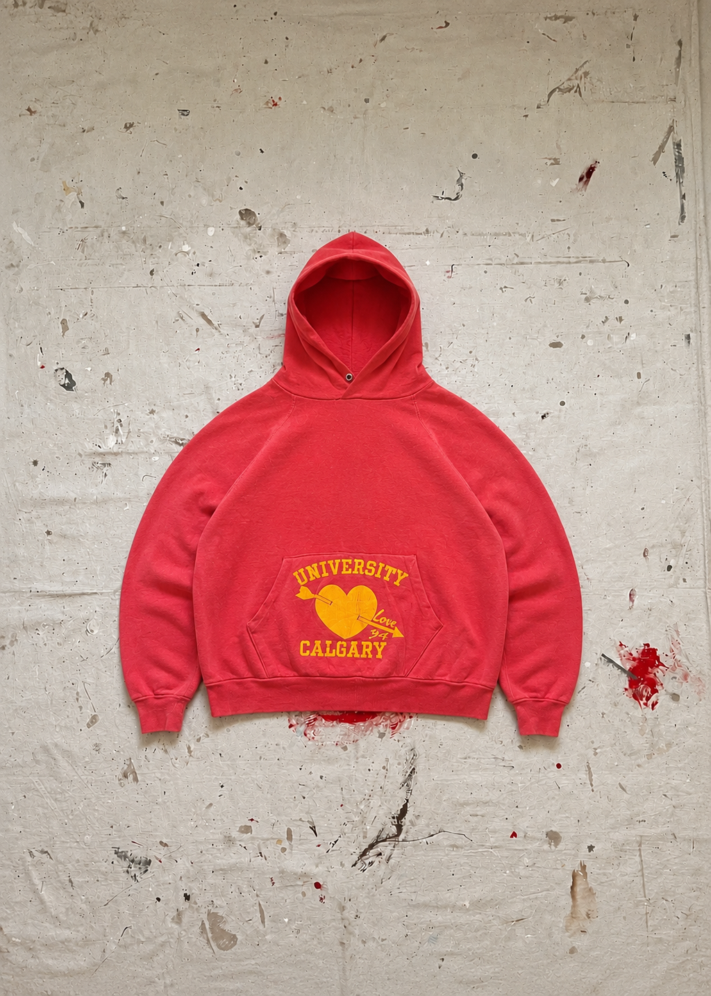 1970s UofC Heart Hoodie - S
