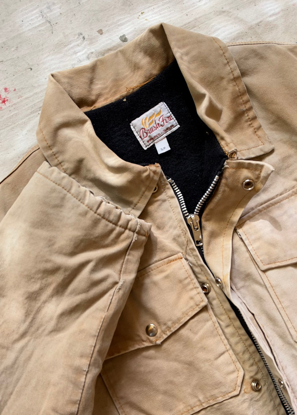 1980s Brush Fire Canadian Canvas Chore Jacket - S