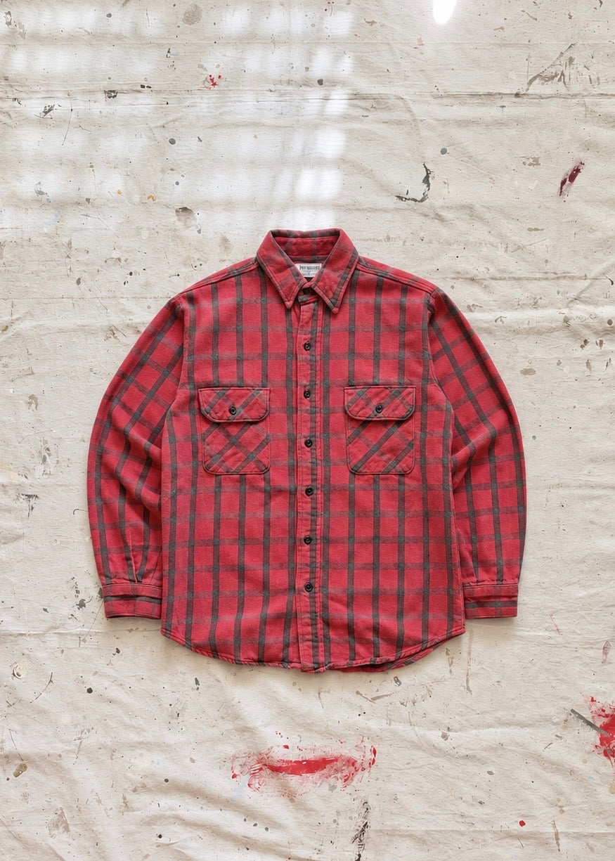 1980s Five Brother Made in USA Work Flannel - M