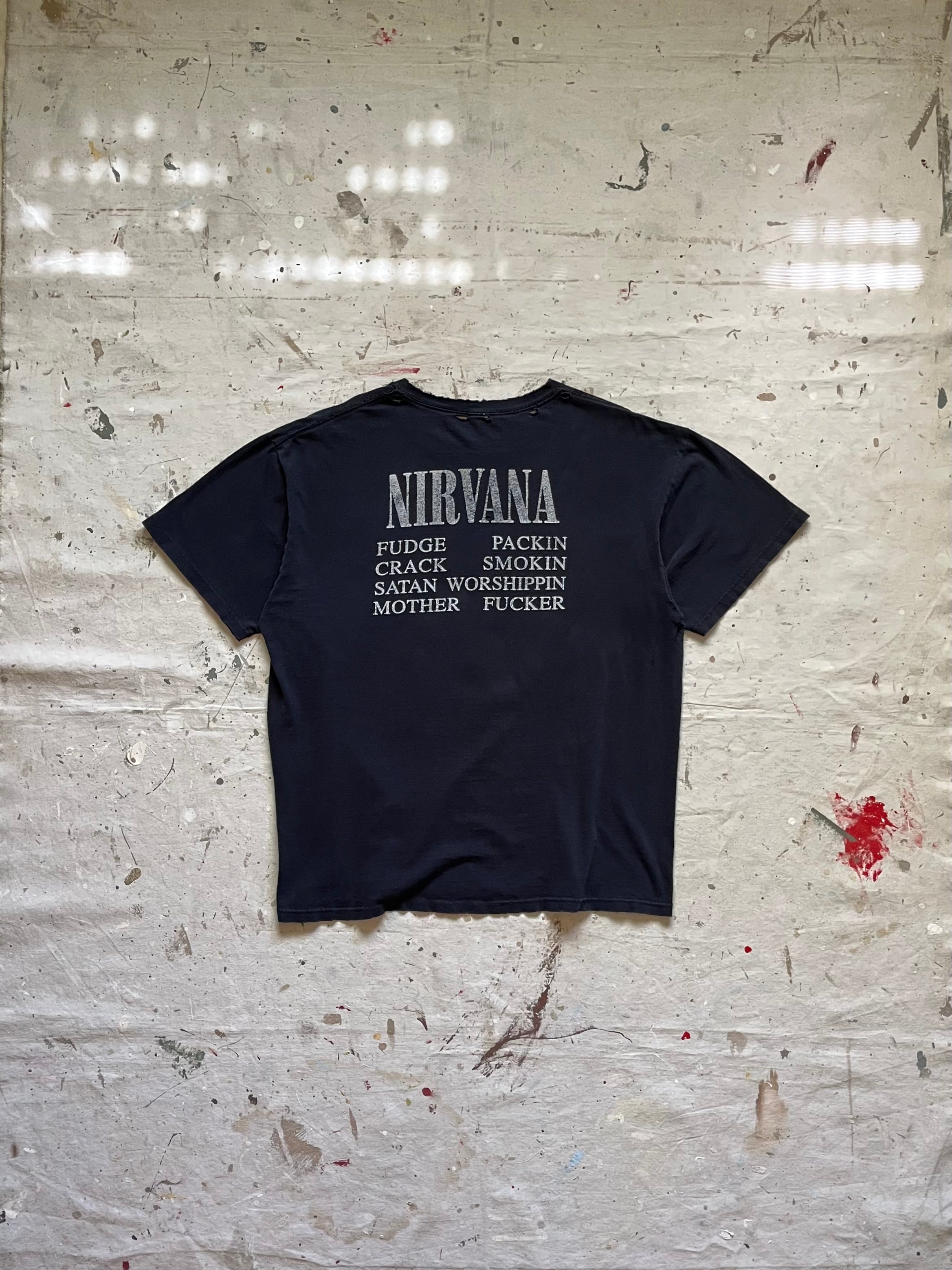2000s Nirvana Vestibule Distressed T Shirt - XL