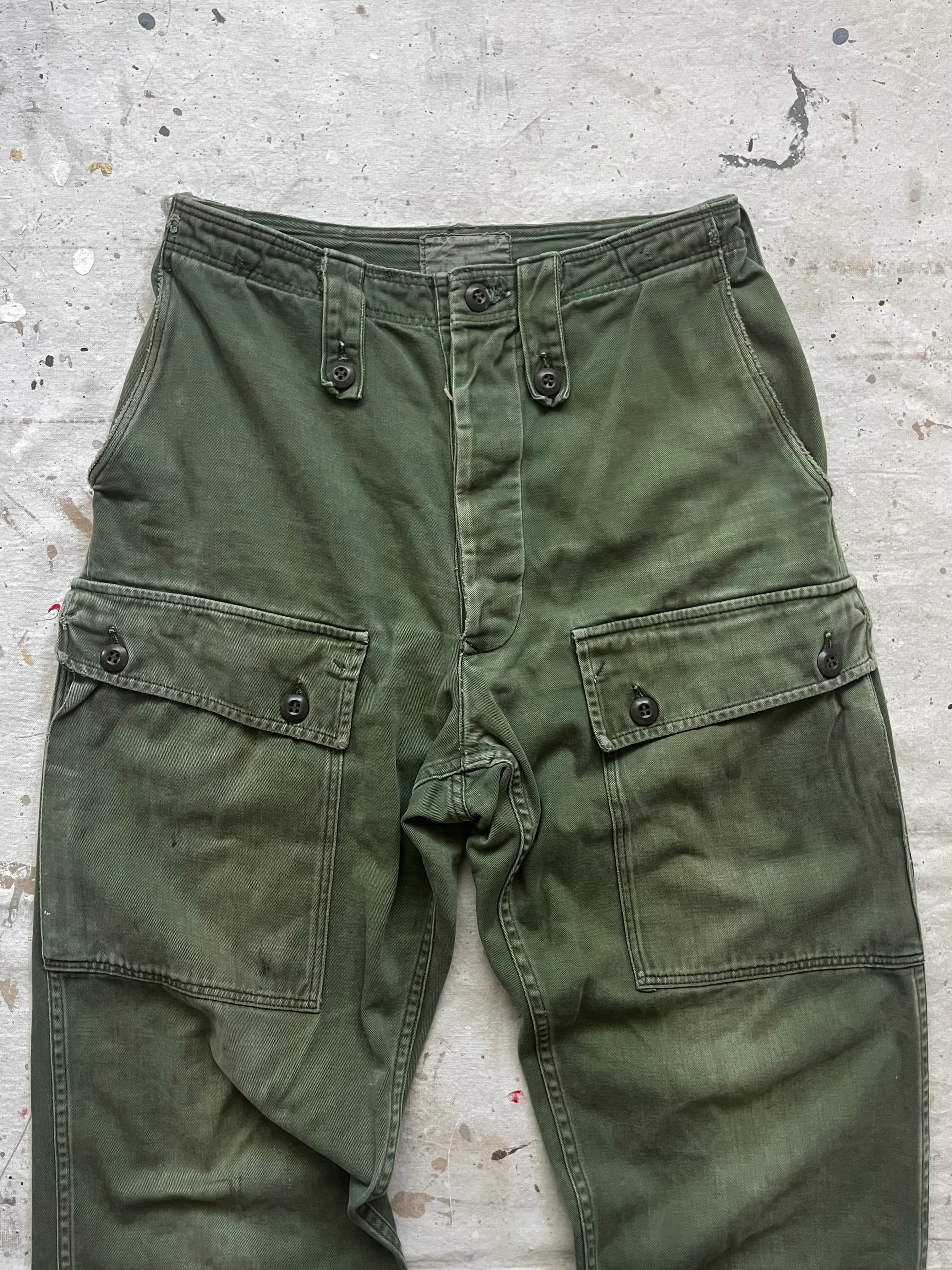 1970s Fatigue Military Pants