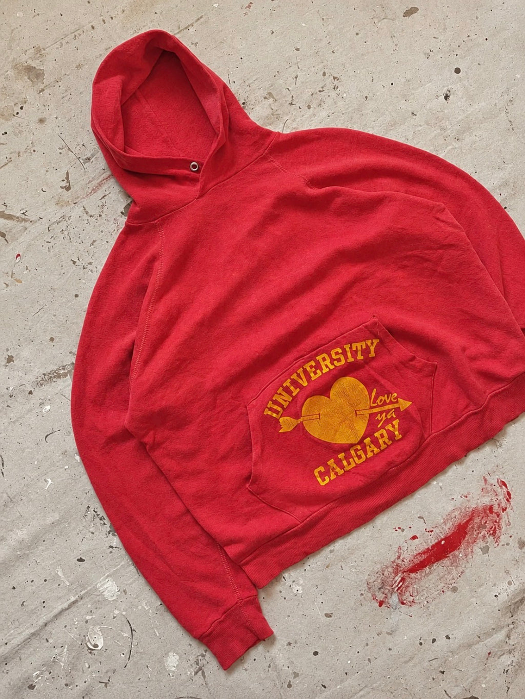 1970s UofC Heart Hoodie - S