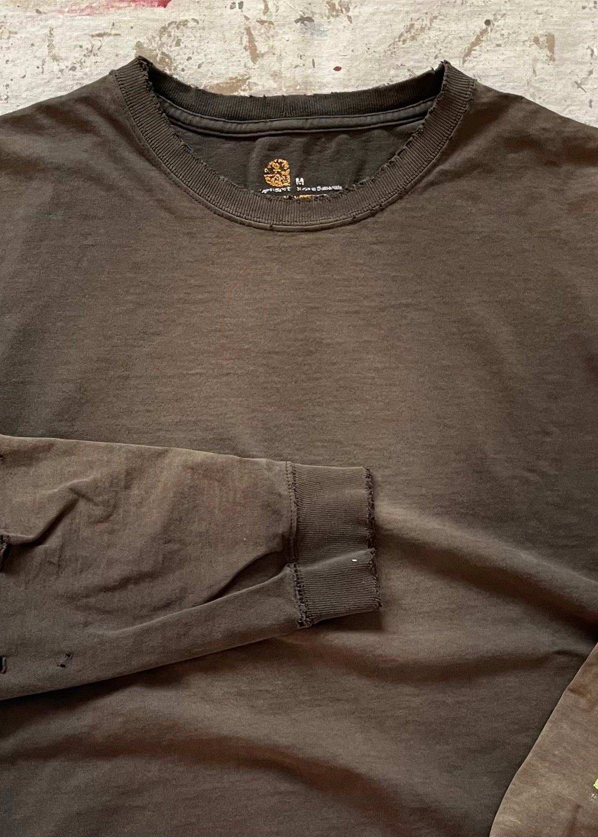 2000s Carhartt Distressed Logo Long Sleeve - M