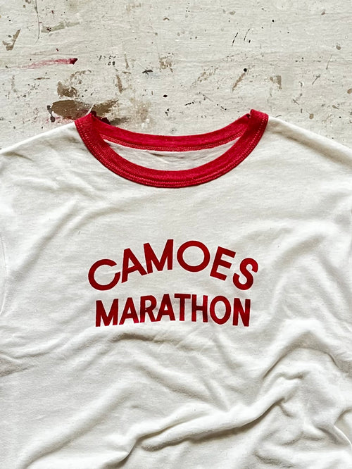 1970s Marathon Ringer T Shirt - M