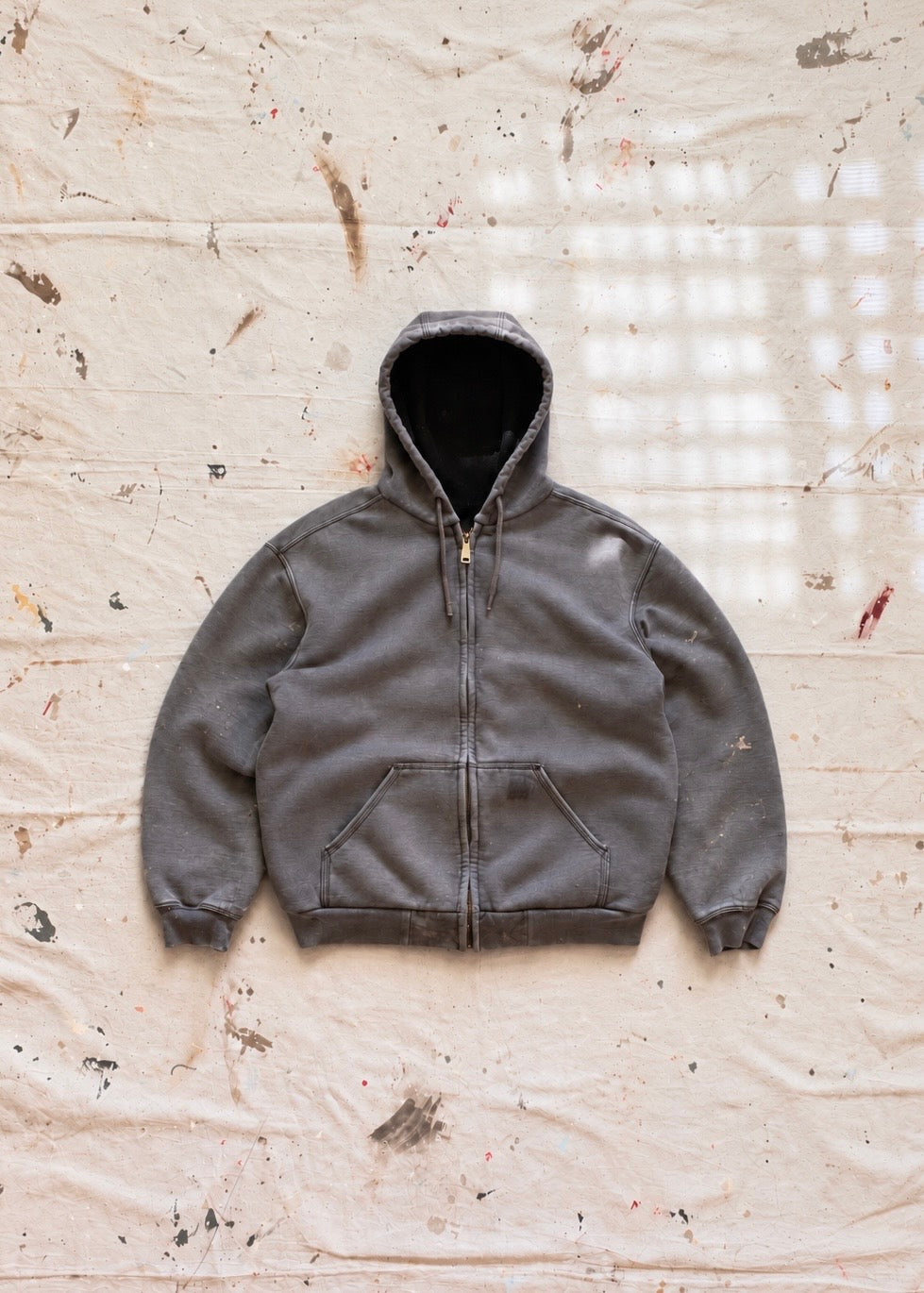 2000s Carhartt Distressed Work Hoodie - M