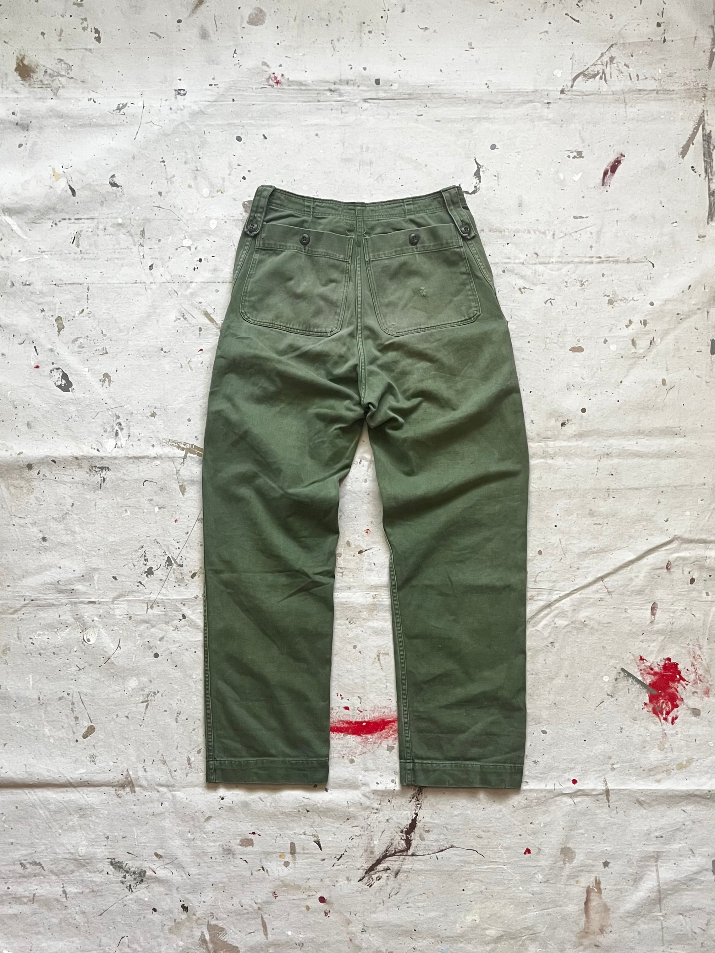 1970s Fatigue Military Pants