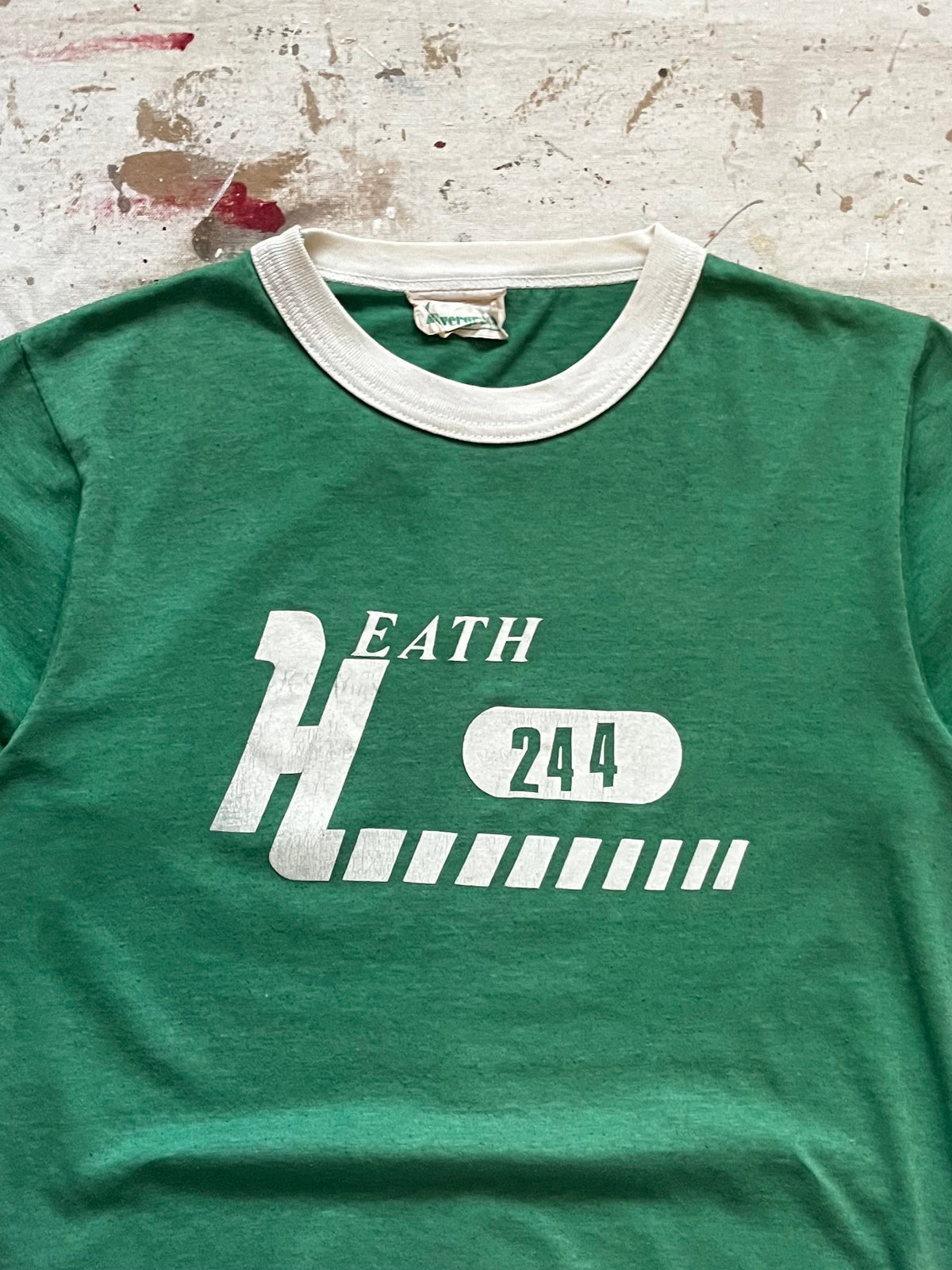 1970s Velva Sheen Heath 244 Ringer T-Shirt - S