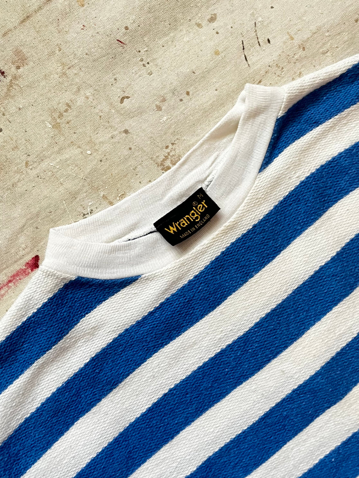 1980s Wrangler Made in England Striped Long Sleeve - S