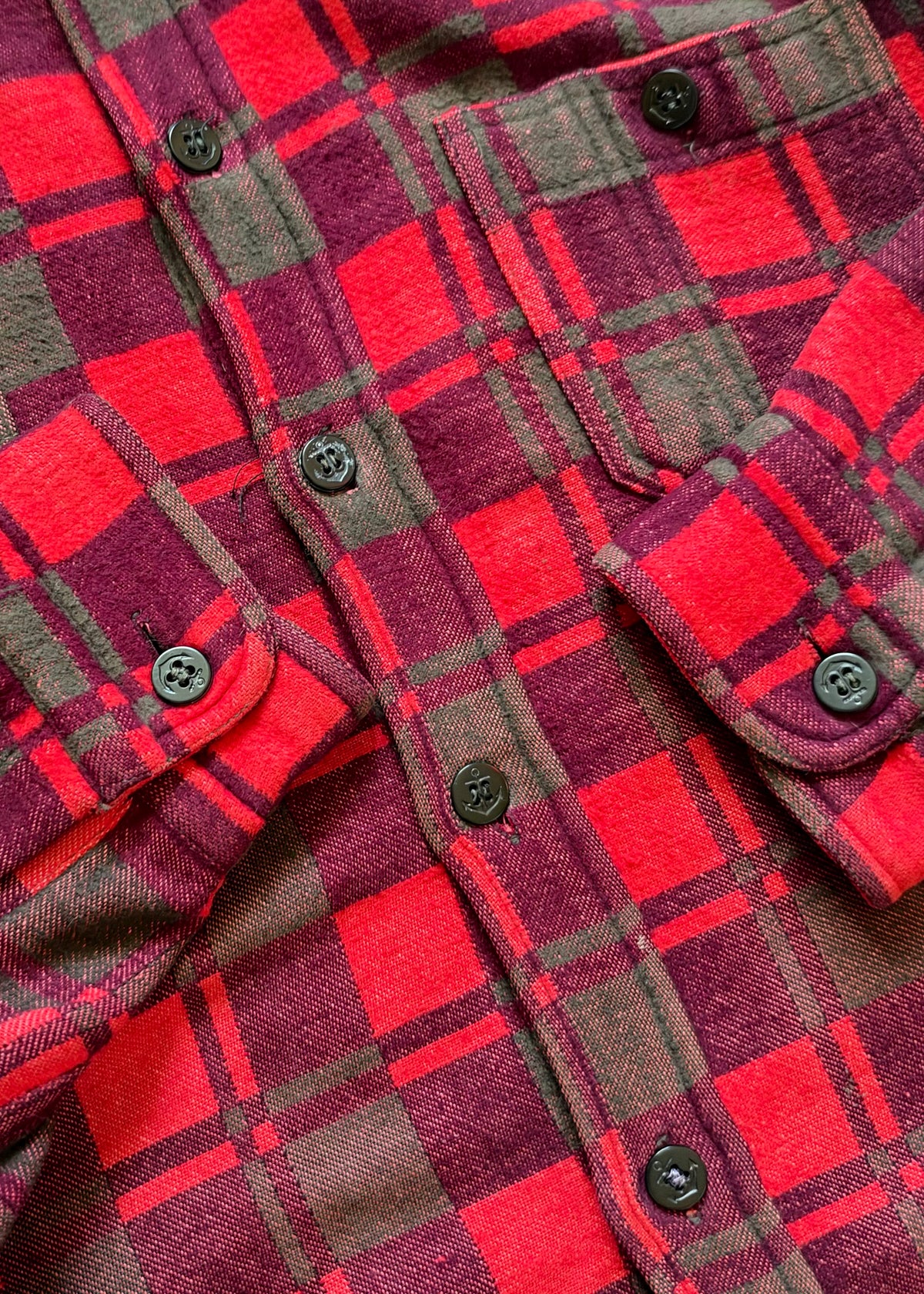 1960s Champion Heavyweight Plaid Flannel - L