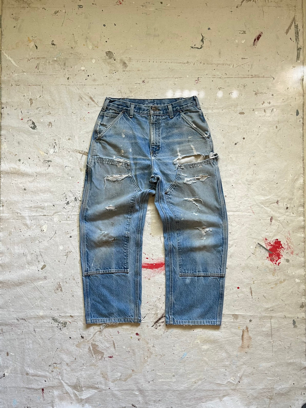 2000s Carhartt Double Knee Thrashed Distressed Denim Jeans