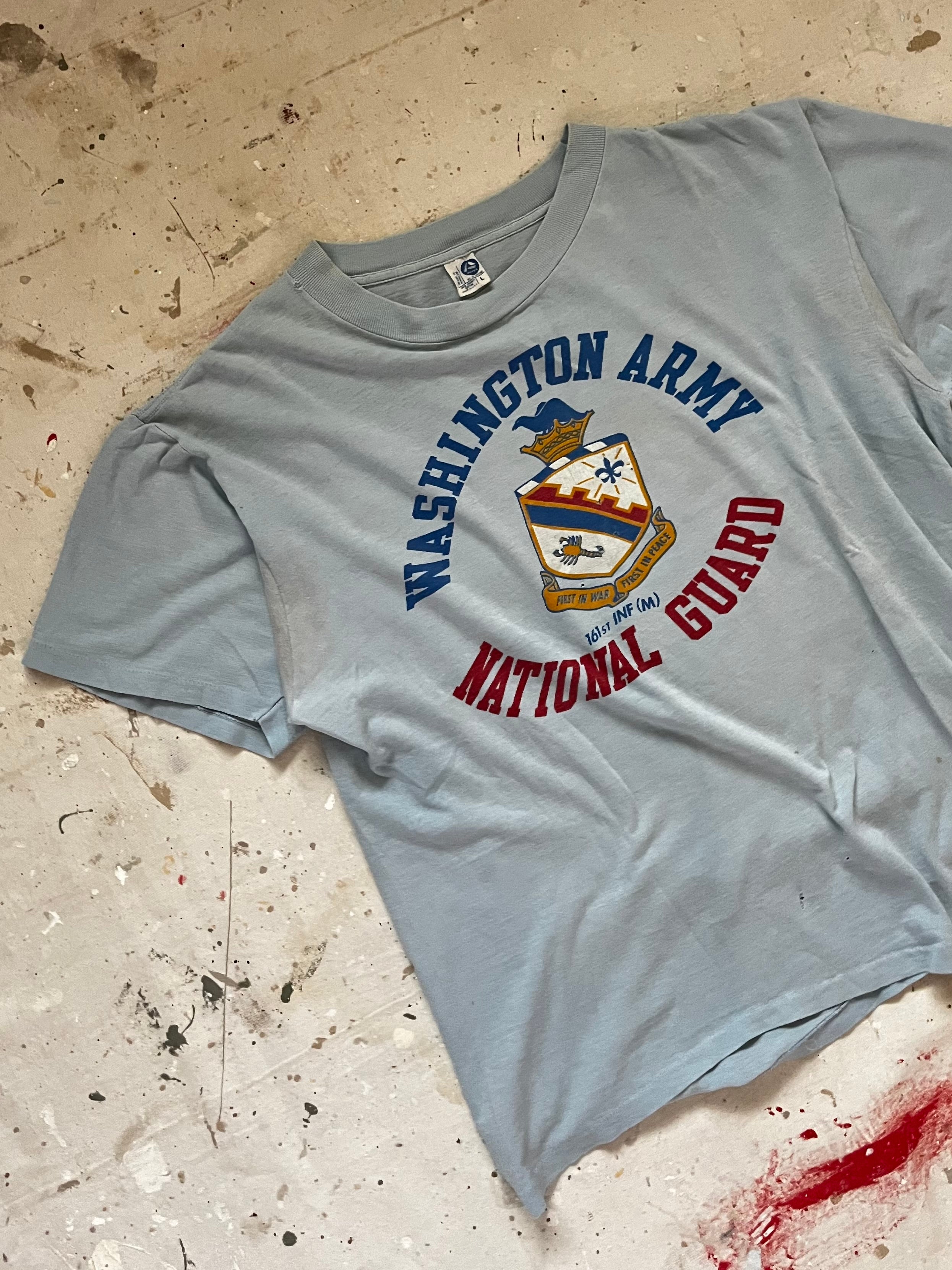 1990s National Guard T Shirt - L