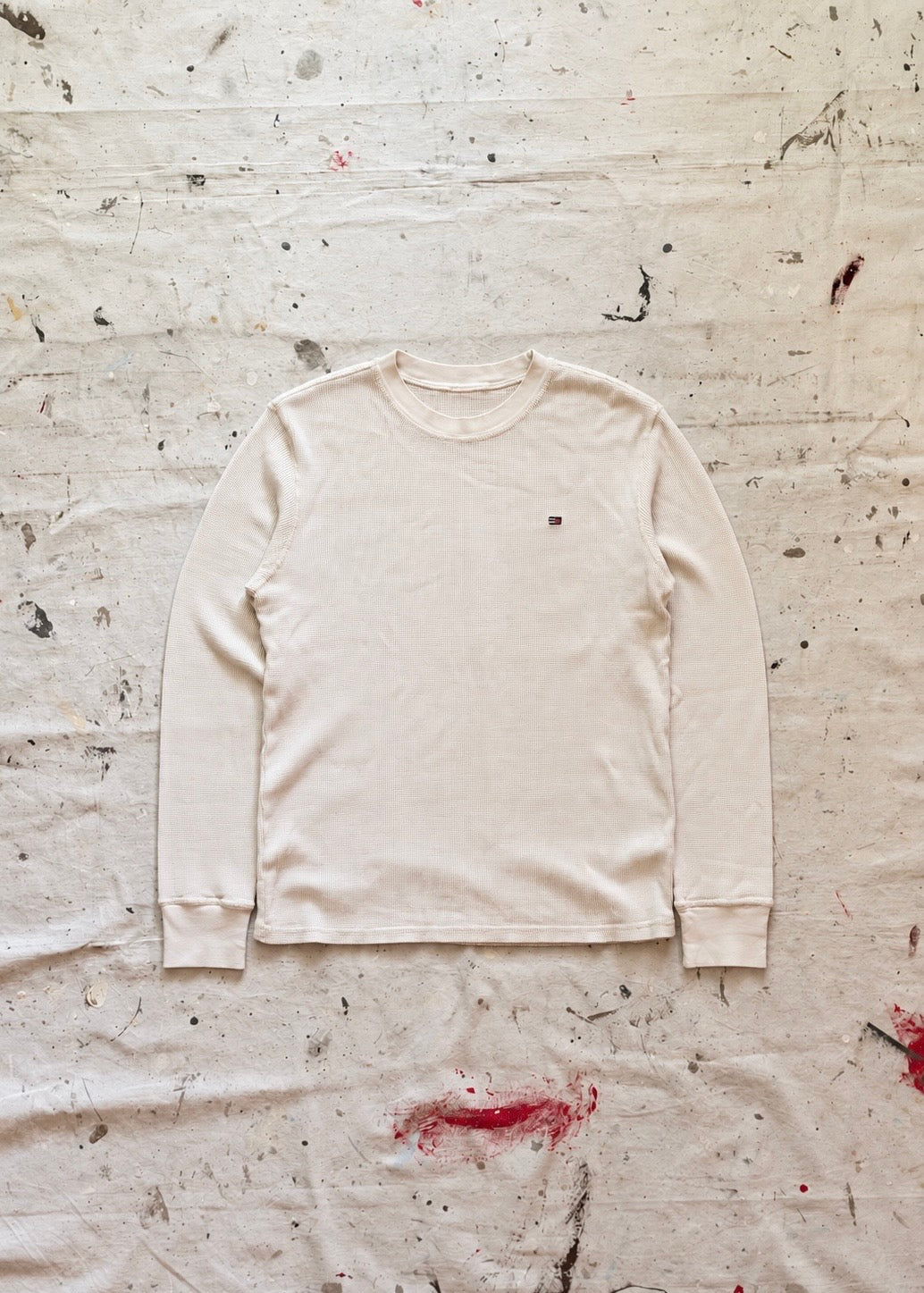 1990s Ralph Lauren Polo Jeans Waffle Thermal - L