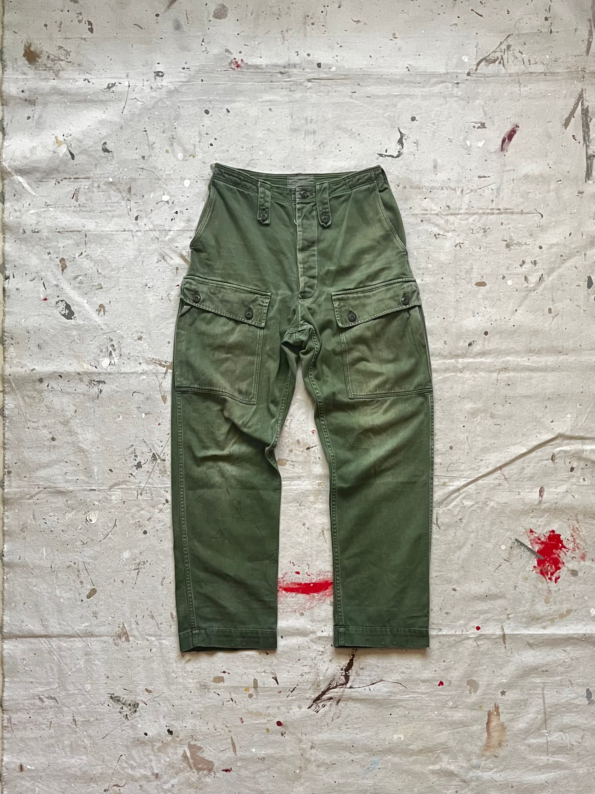 1970s Fatigue Military Pants
