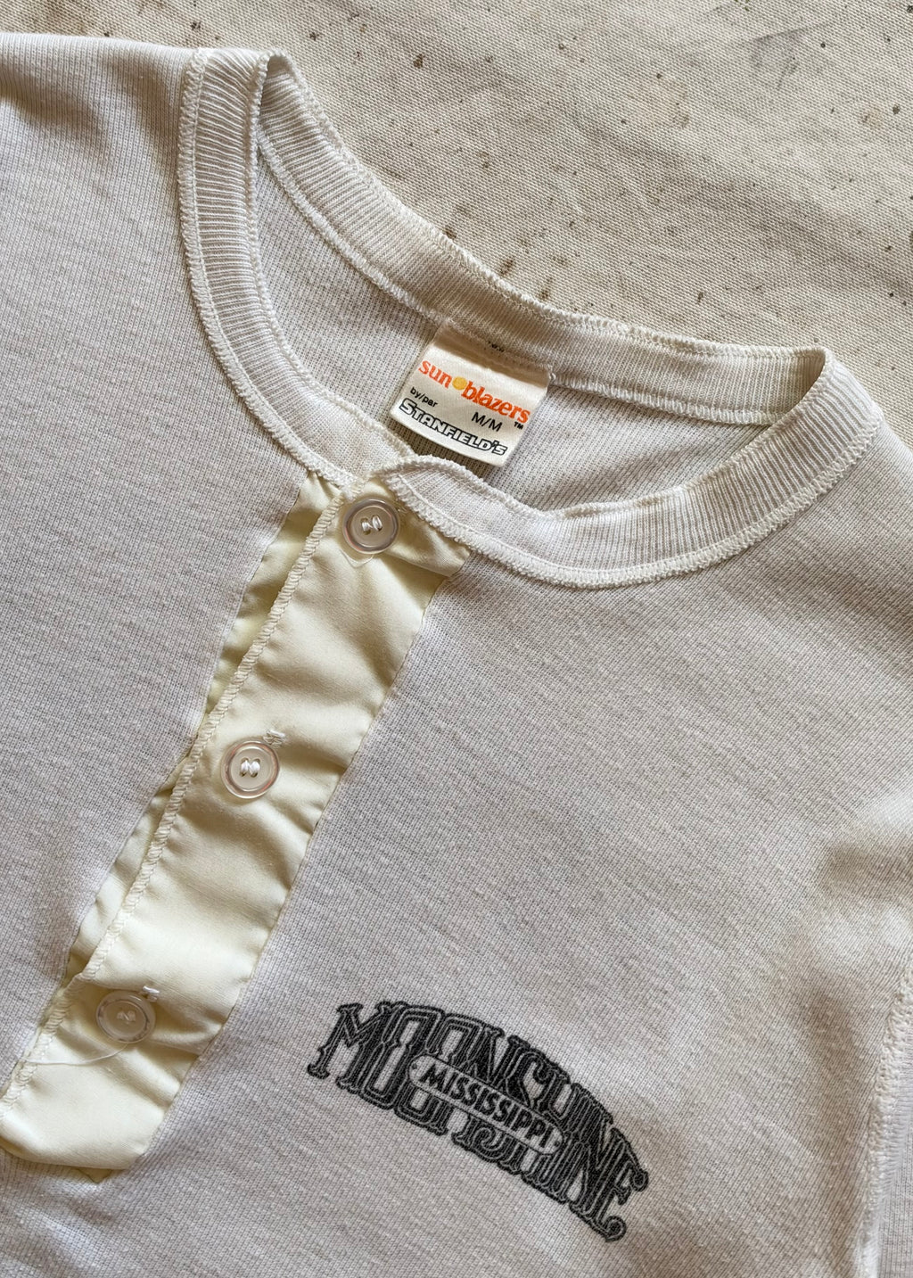 1980s Mississippi Moonshine Stanfield’s Henley - M