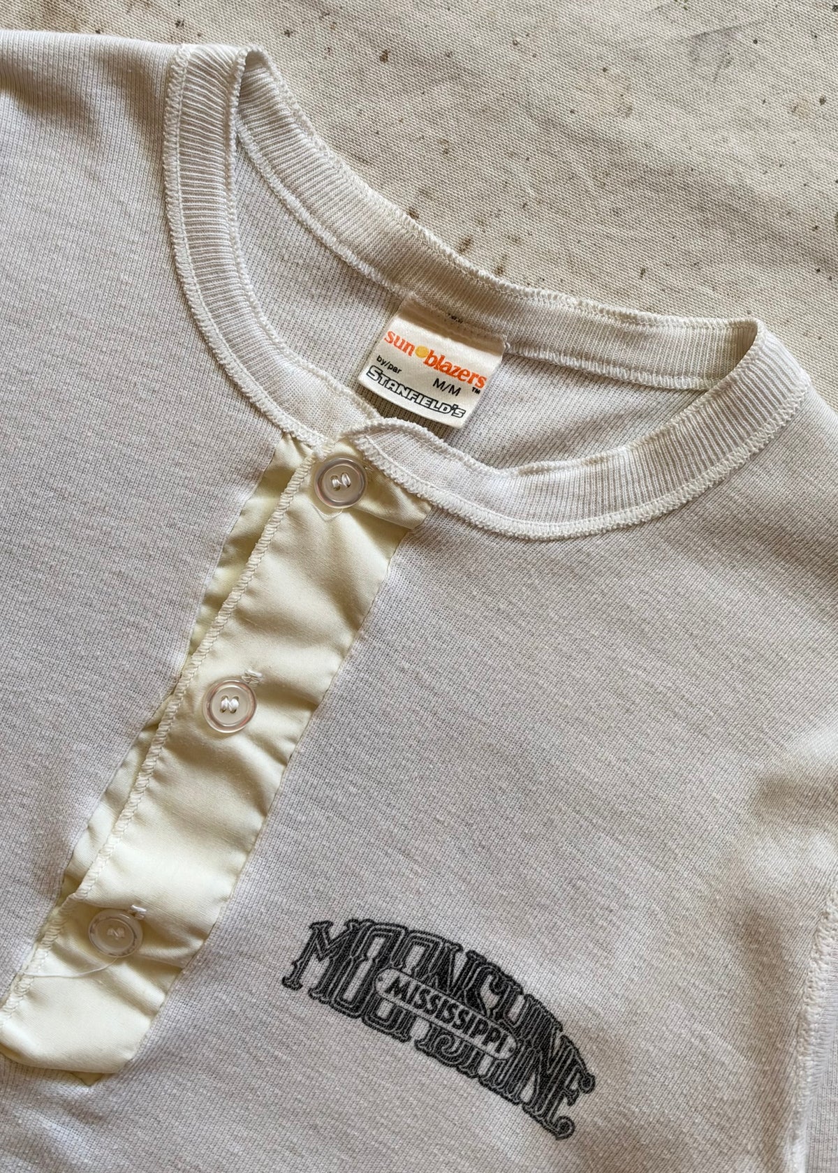 1980s Mississippi Moonshine Stanfield’s Henley - M