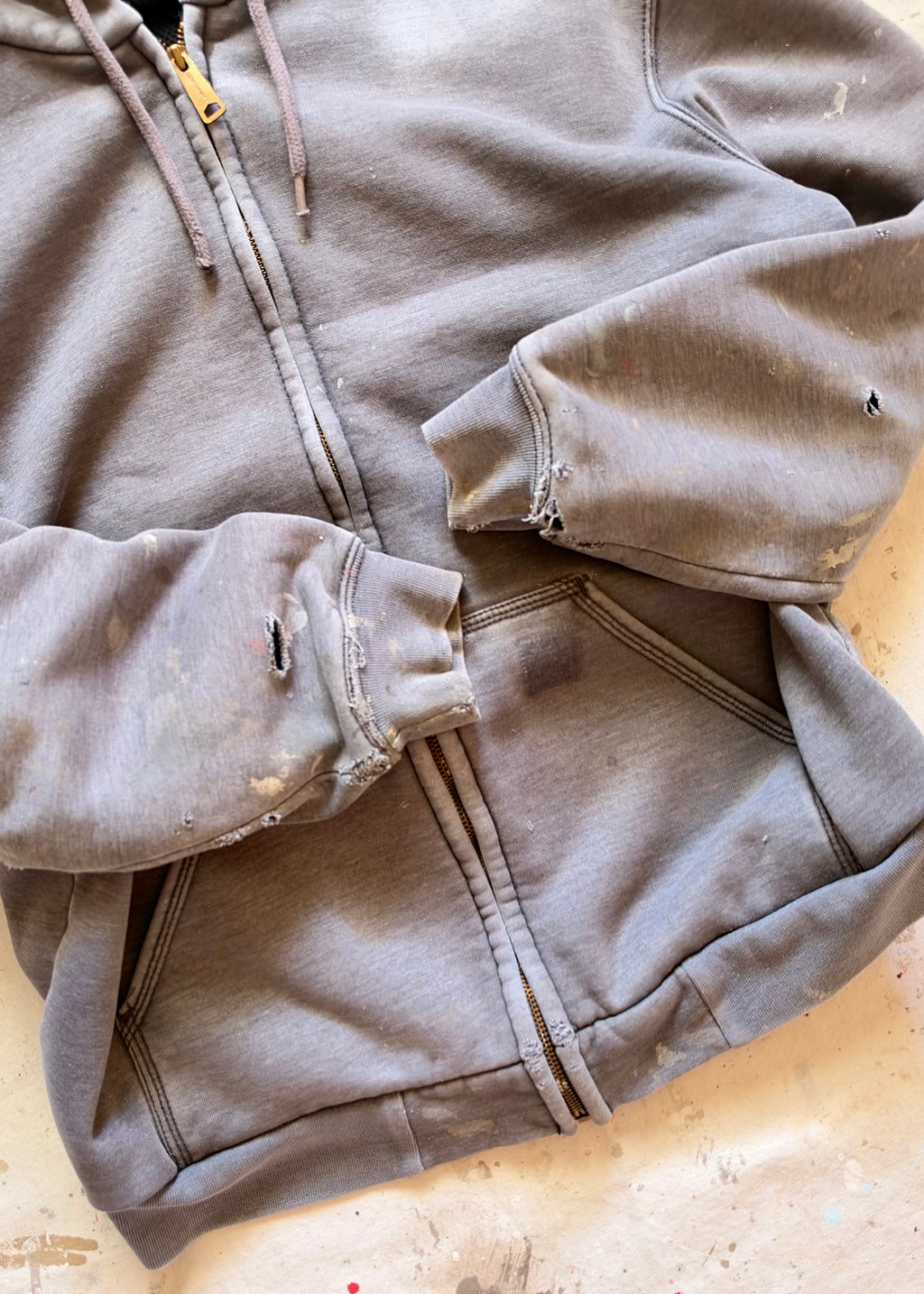 2000s Carhartt Distressed Work Hoodie - M