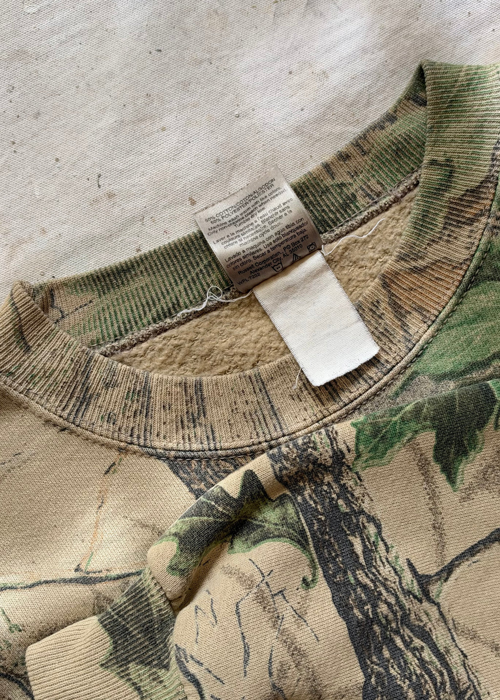 1990s Jerzees Outdoors Realtree Camo Crewneck
Sweatshirt - XXL