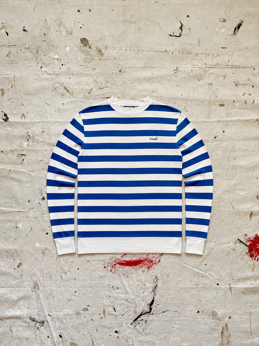 1980s Wrangler Made in England Striped Long Sleeve - S