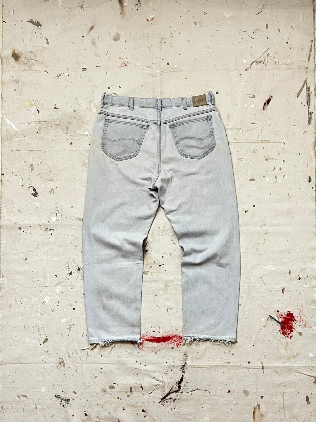 1990s Lee Light Wash Distressed Denim Jeans