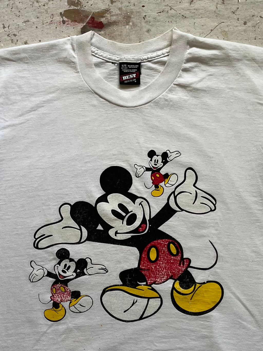 1990s Mickey Mouse Single Stitch T Shirt - XL