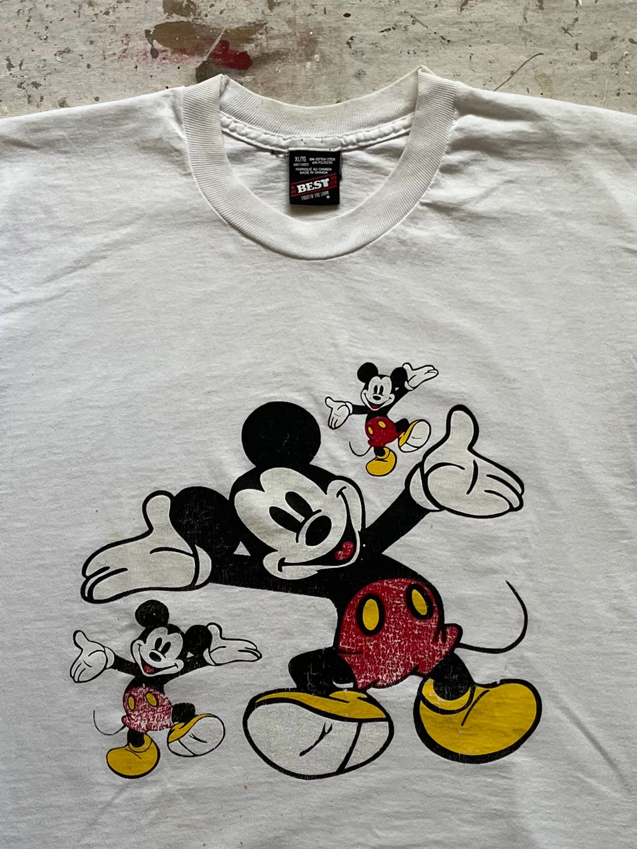 1990s Mickey Mouse Single Stitch T Shirt - XL