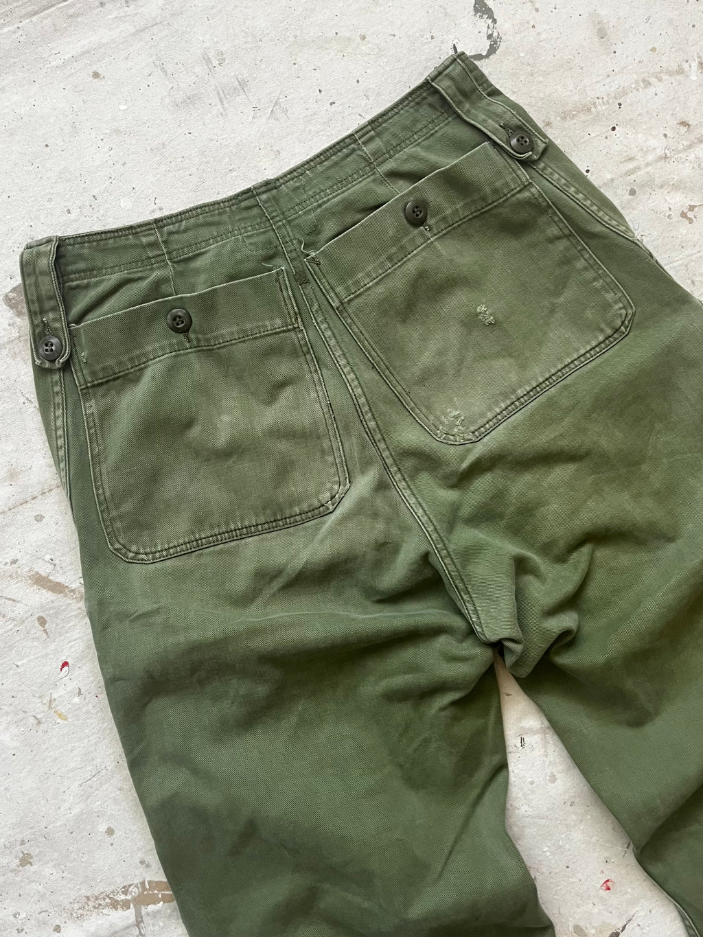1970s Fatigue Military Pants