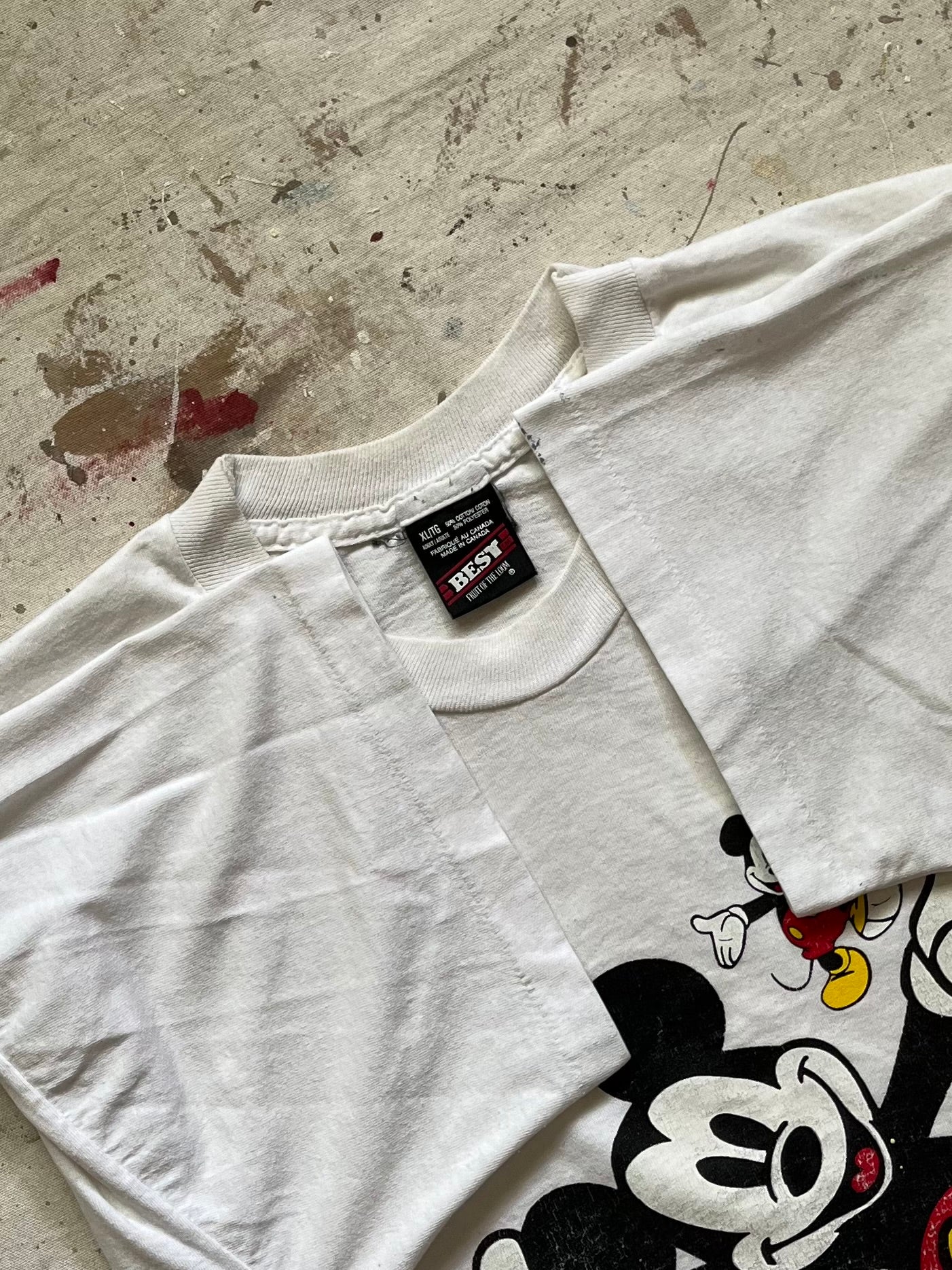 1990s Mickey Mouse Single Stitch T Shirt - XL