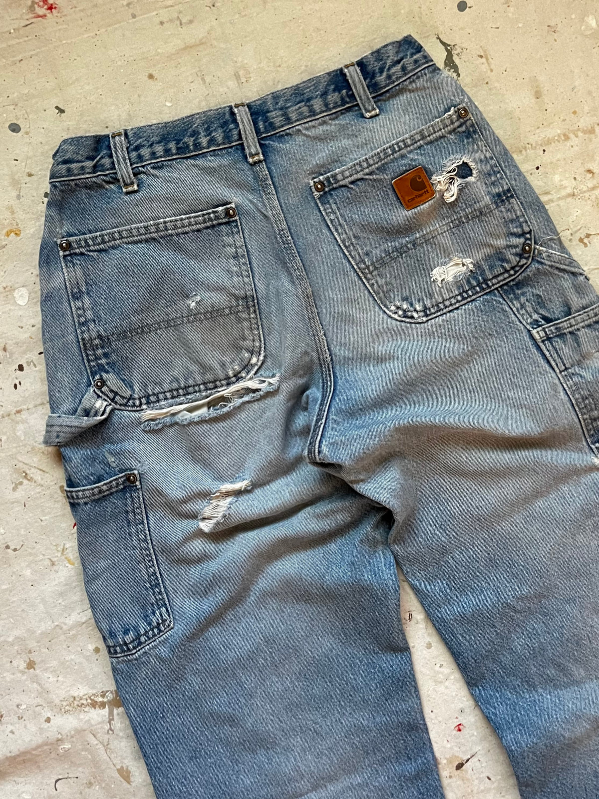 2000s Carhartt Double Knee Thrashed Distressed Denim Jeans