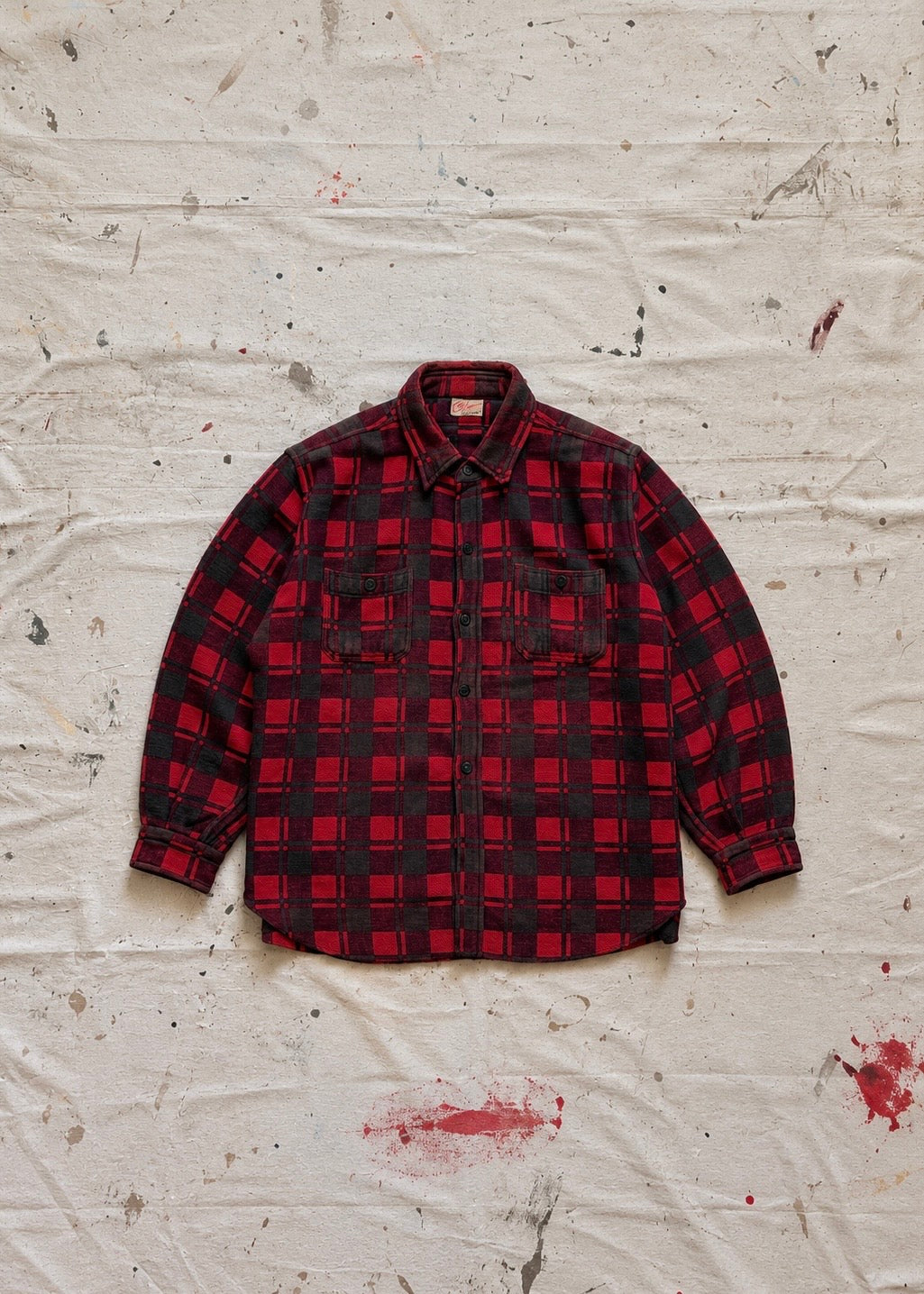 1960s Champion Heavyweight Plaid Flannel - L