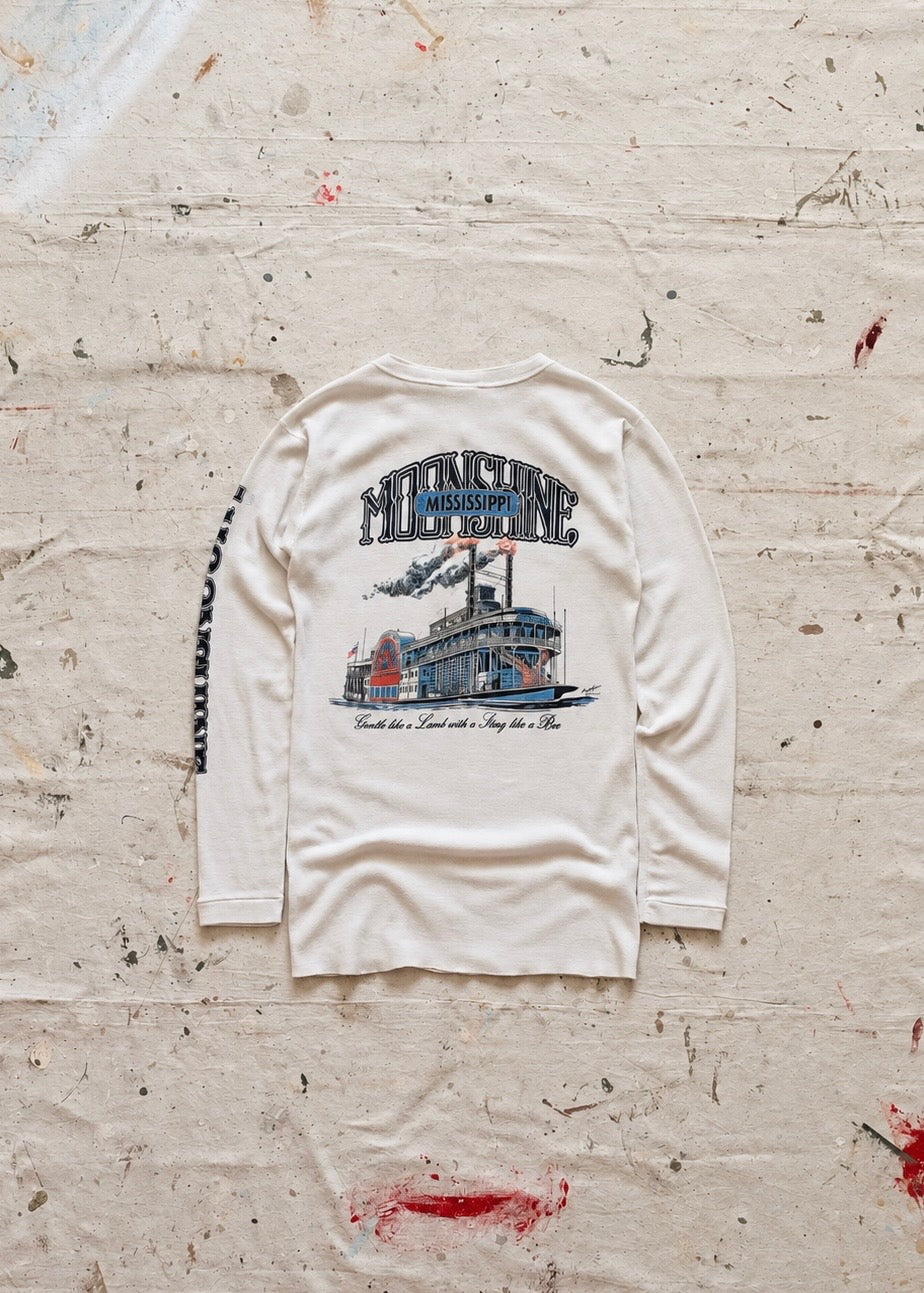 1980s Mississippi Moonshine Stanfield’s Henley - M
