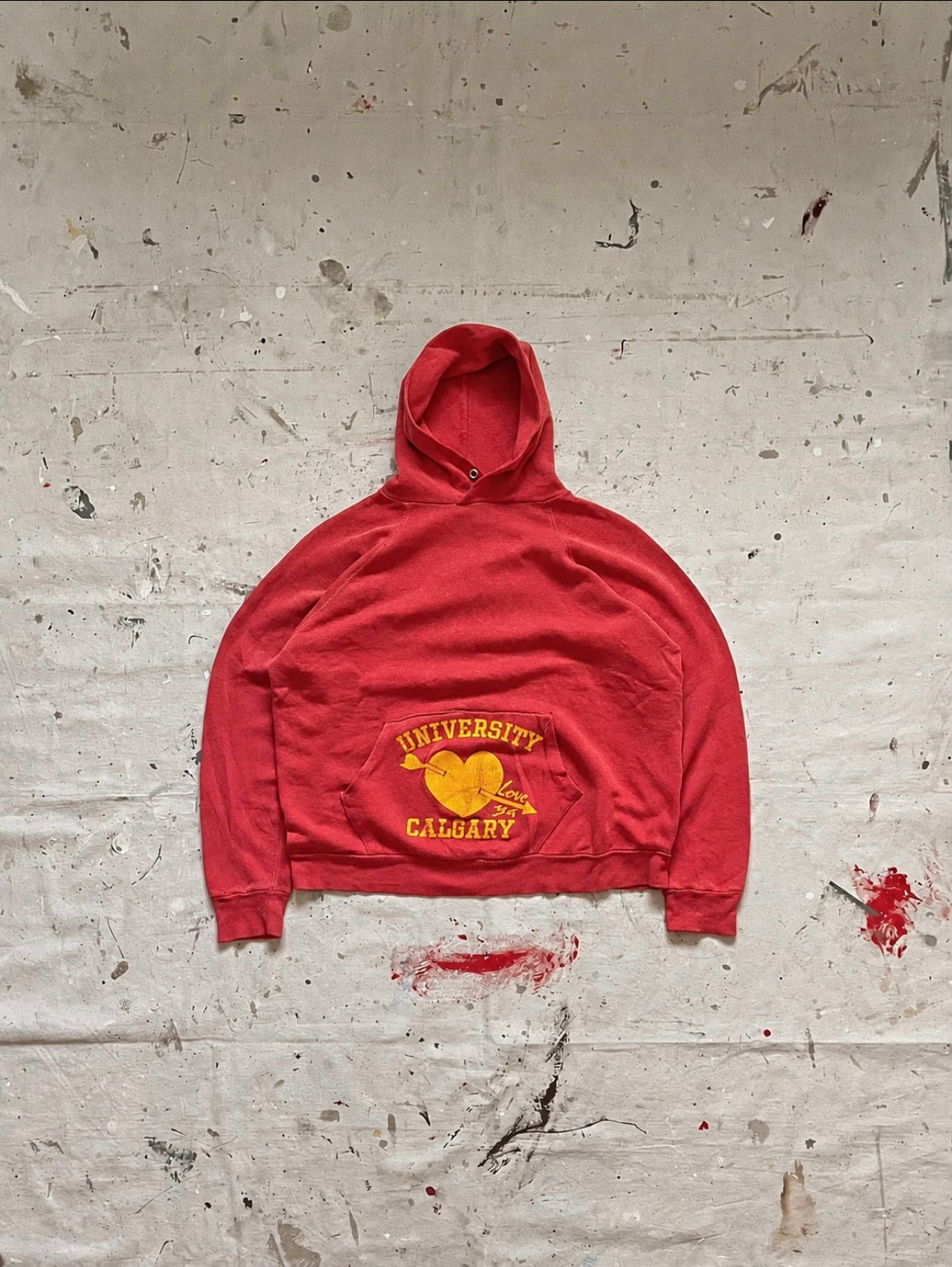1970s UofC Heart Hoodie - S